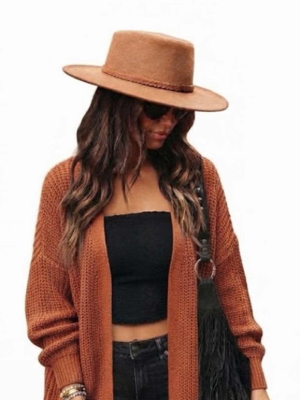ASN Harper Hat Wool Blend Boho Festival Neutral Western Stampede Cowgirl